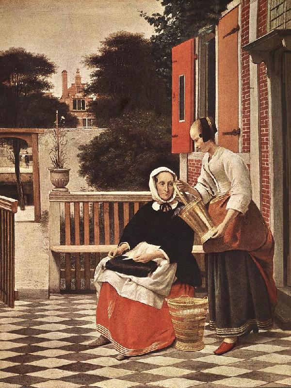 HOOCH, Pieter de Woman and Maid sg